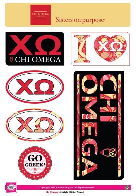 chi omega cheap stickers|chi omega creations.